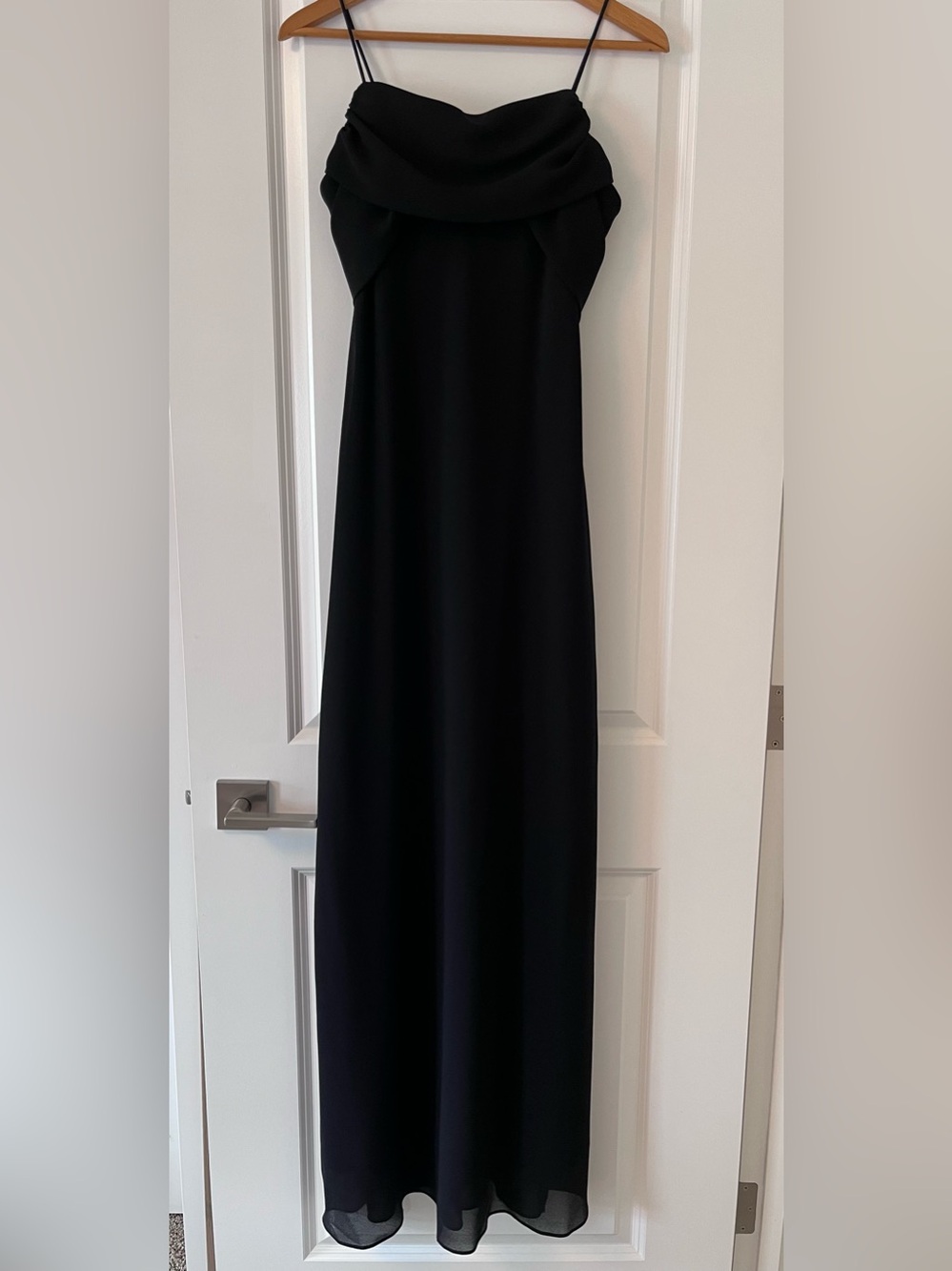 Jessica Black Floor Length Evening Dress - Streamlined Silhouette